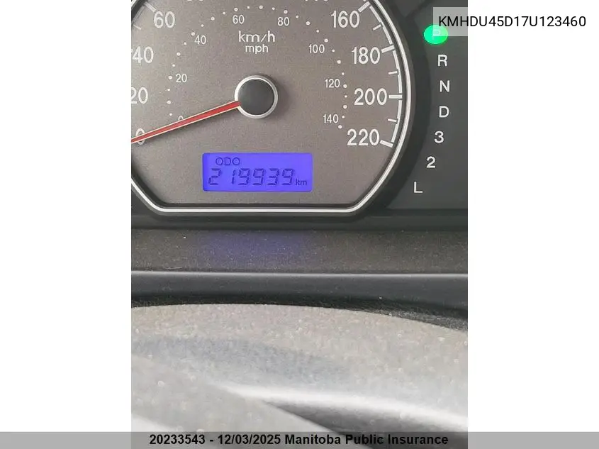 KMHDU45D17U123460 2007 Hyundai Elantra Gl