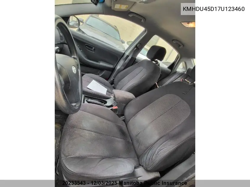 KMHDU45D17U123460 2007 Hyundai Elantra Gl