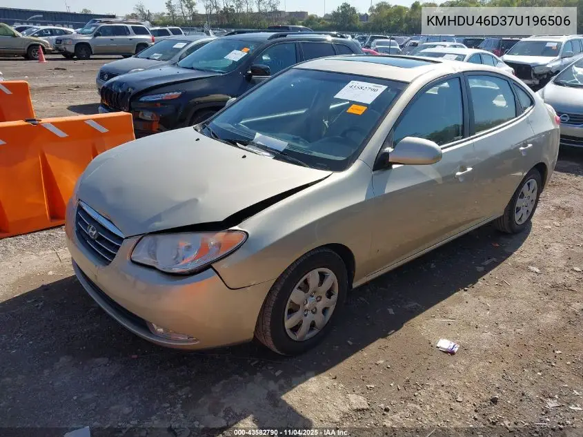 KMHDU46D37U196506 2007 Hyundai Elantra Gls/Limited/Se