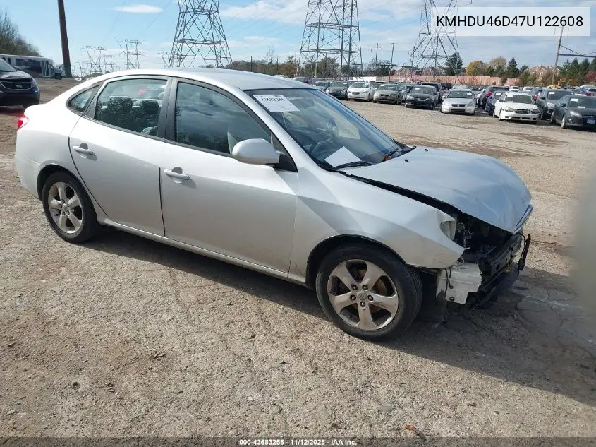 KMHDU46D47U122608 2007 Hyundai Elantra Gls/Limited/Se