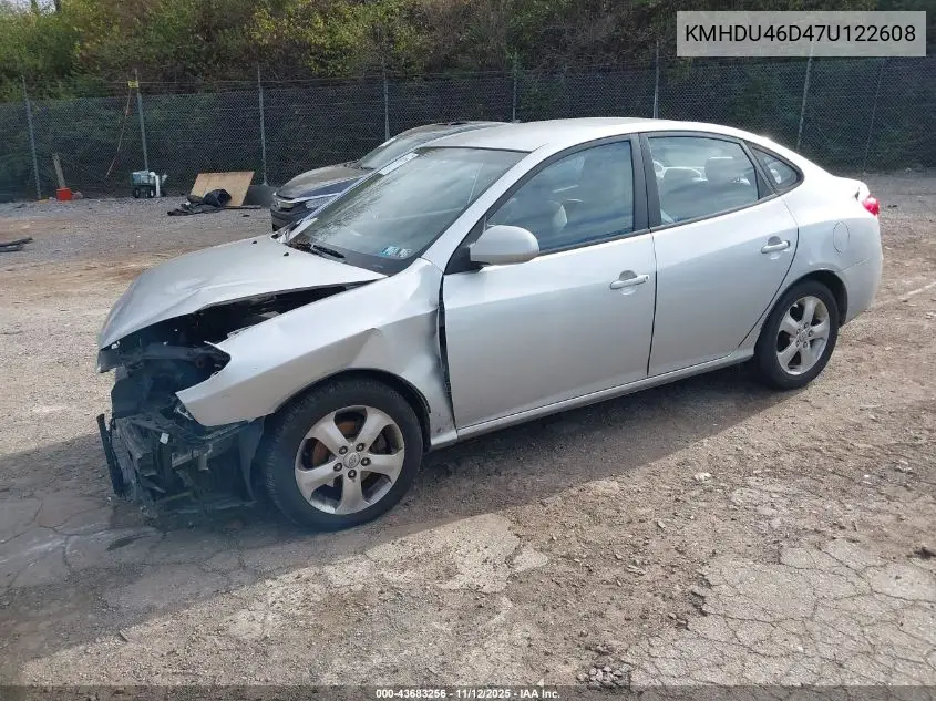 KMHDU46D47U122608 2007 Hyundai Elantra Gls/Limited/Se