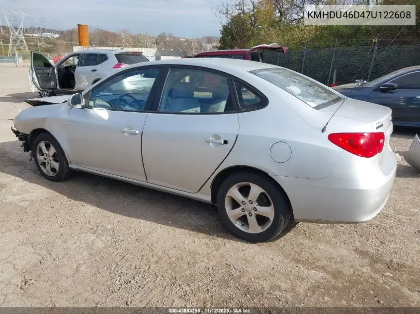 KMHDU46D47U122608 2007 Hyundai Elantra Gls/Limited/Se