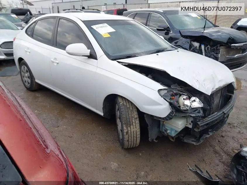 KMHDU46D77U072397 2007 Hyundai Elantra Gls/Limited/Se