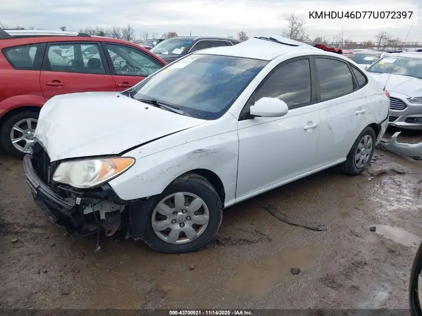 KMHDU46D77U072397 2007 Hyundai Elantra Gls/Limited/Se
