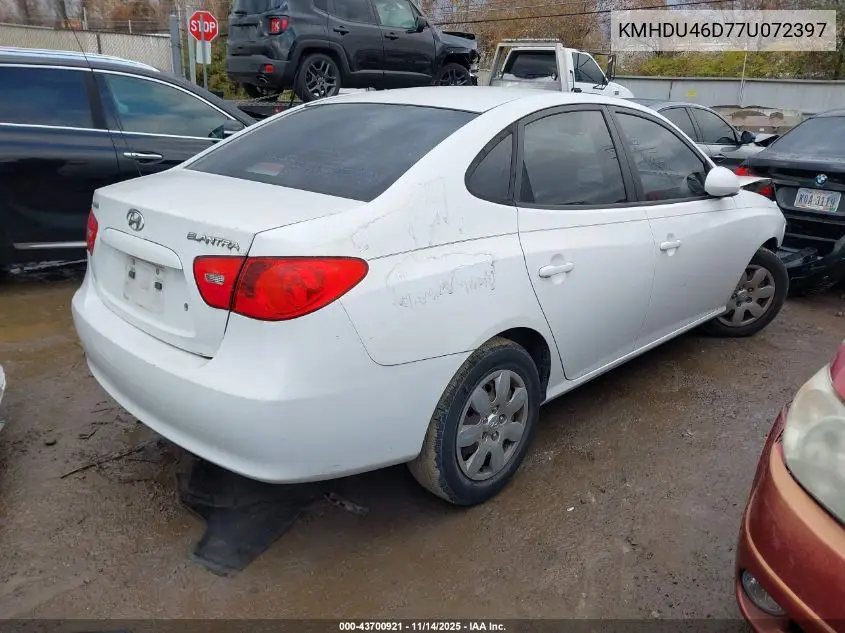 KMHDU46D77U072397 2007 Hyundai Elantra Gls/Limited/Se
