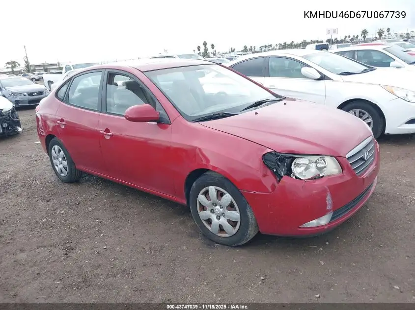 KMHDU46D67U067739 2007 Hyundai Elantra Gls/Limited/Se