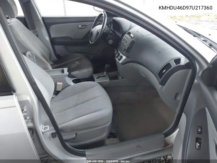 KMHDU46D97U217360 2007 Hyundai Elantra Gls/Limited/Se