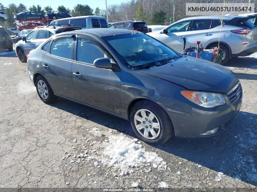KMHDU46D57U185474 2007 Hyundai Elantra Gls/Limited/Se
