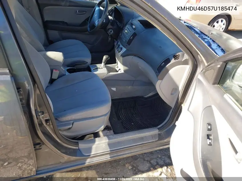 KMHDU46D57U185474 2007 Hyundai Elantra Gls/Limited/Se