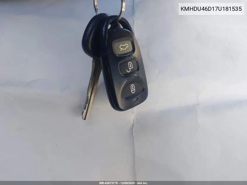 KMHDU46D17U181535 2007 Hyundai Elantra Gls/Limited/Se