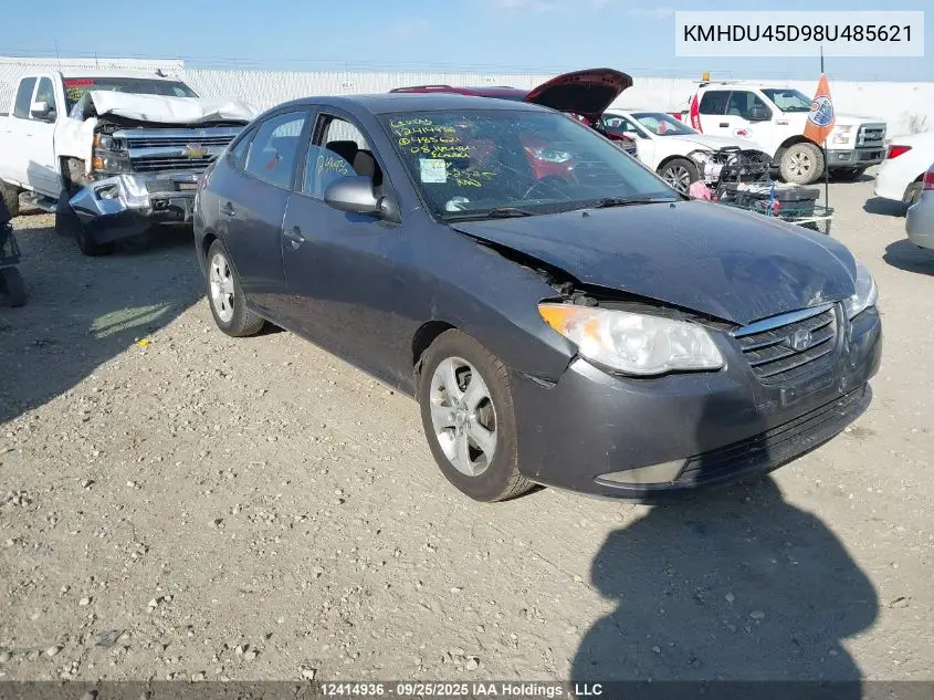 KMHDU45D98U485621 2008 Hyundai Elantra