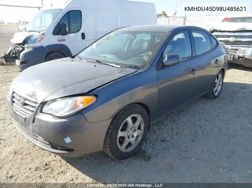 KMHDU45D98U485621 2008 Hyundai Elantra
