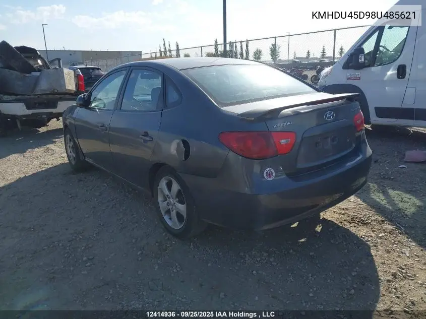 KMHDU45D98U485621 2008 Hyundai Elantra