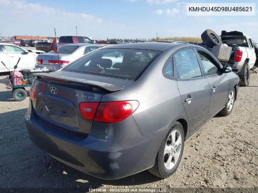 KMHDU45D98U485621 2008 Hyundai Elantra