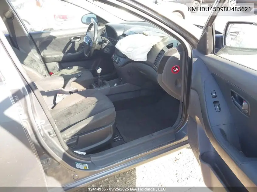 KMHDU45D98U485621 2008 Hyundai Elantra