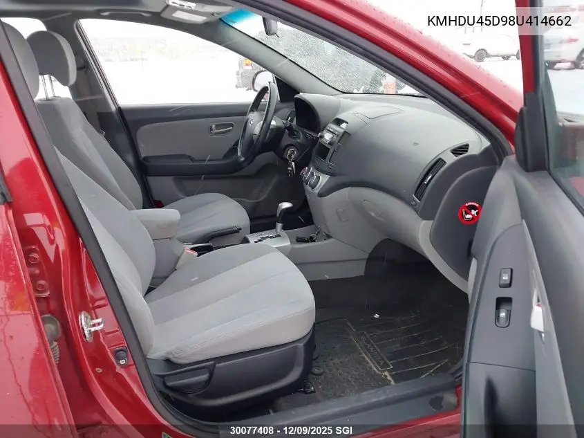 KMHDU45D98U414662 2008 Hyundai Elantra Gl/Gls