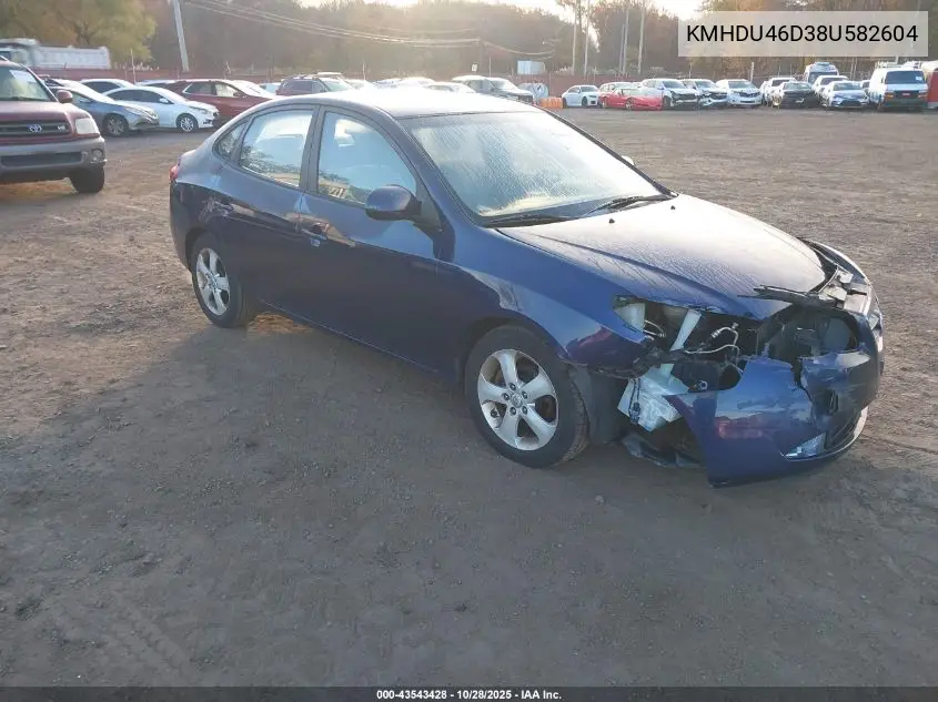 KMHDU46D38U582604 2008 Hyundai Elantra Gls/Se