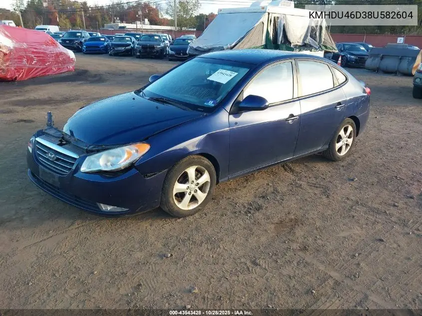 KMHDU46D38U582604 2008 Hyundai Elantra Gls/Se
