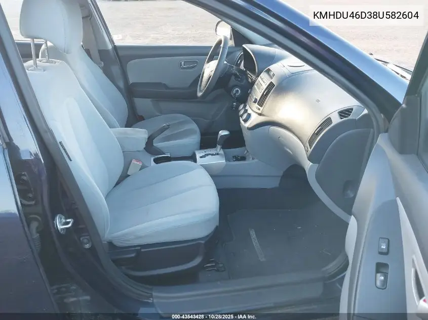 KMHDU46D38U582604 2008 Hyundai Elantra Gls/Se