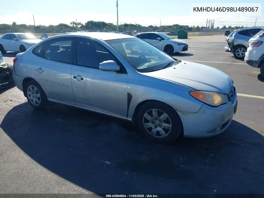 KMHDU46D98U489067 2008 Hyundai Elantra Gls/Se
