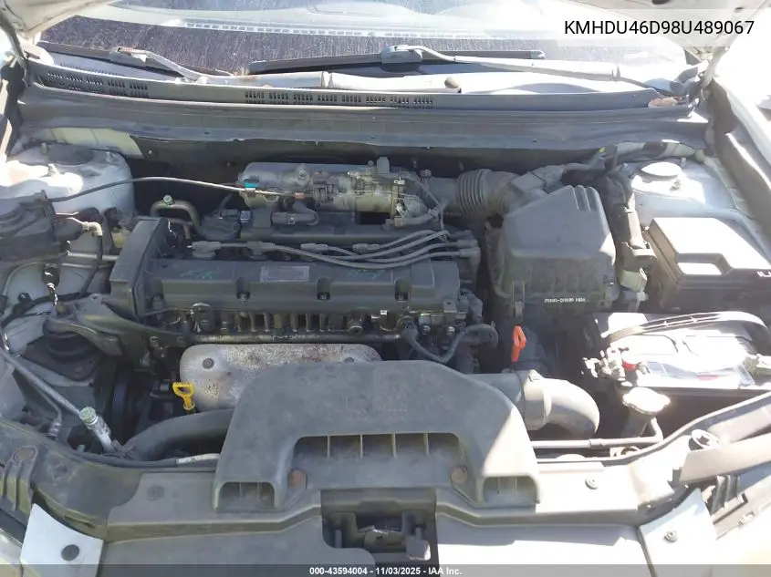 KMHDU46D98U489067 2008 Hyundai Elantra Gls/Se