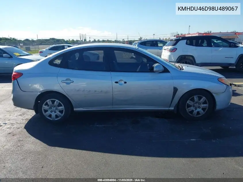 KMHDU46D98U489067 2008 Hyundai Elantra Gls/Se
