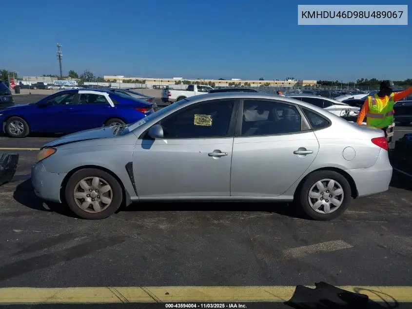KMHDU46D98U489067 2008 Hyundai Elantra Gls/Se