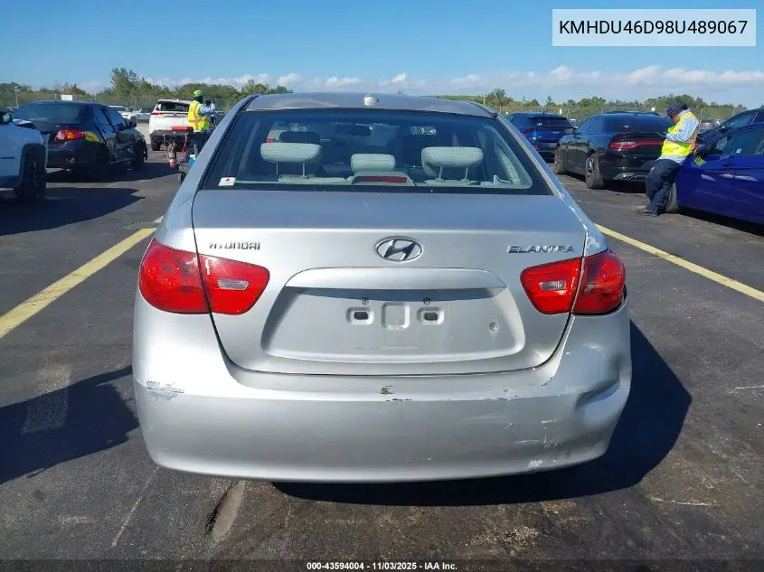 KMHDU46D98U489067 2008 Hyundai Elantra Gls/Se