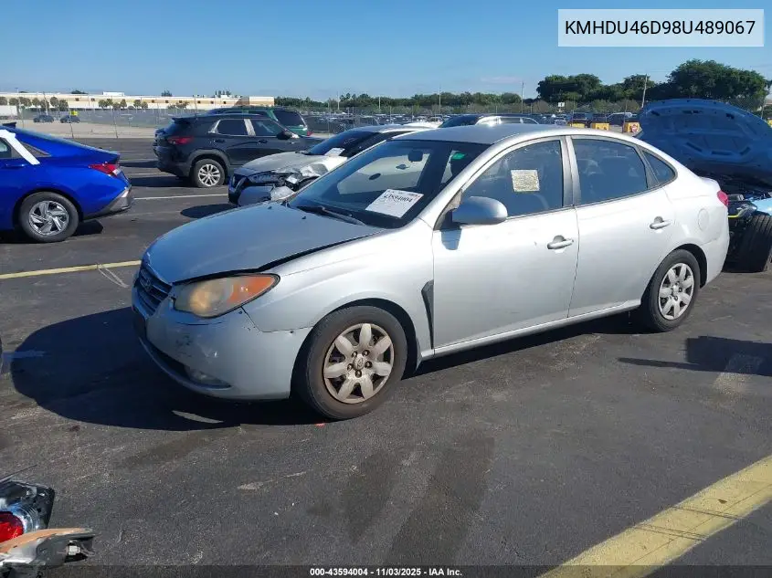 KMHDU46D98U489067 2008 Hyundai Elantra Gls/Se