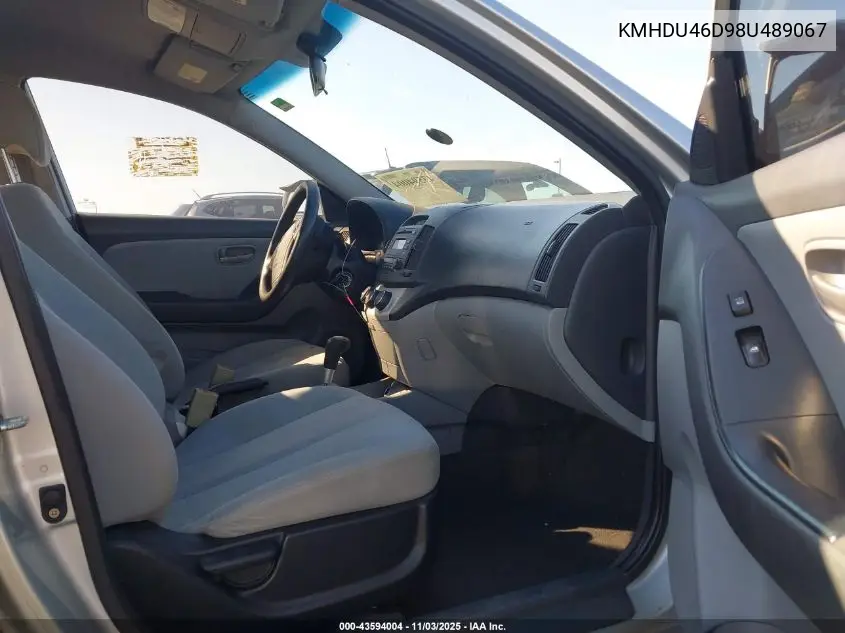KMHDU46D98U489067 2008 Hyundai Elantra Gls/Se