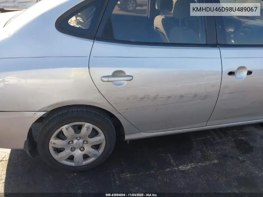 KMHDU46D98U489067 2008 Hyundai Elantra Gls/Se