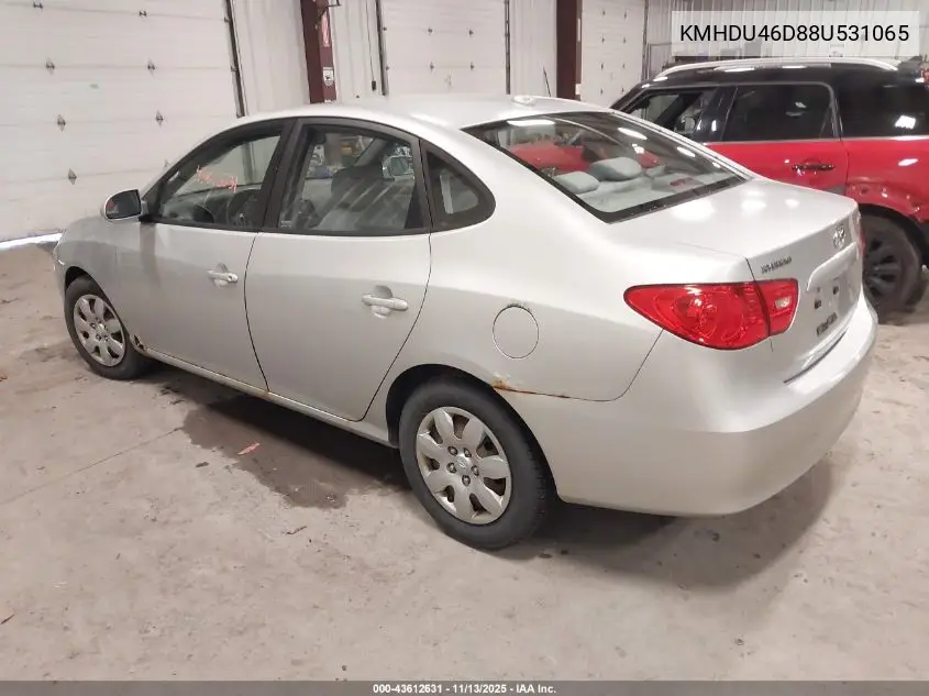 KMHDU46D88U531065 2008 Hyundai Elantra Gls/Se