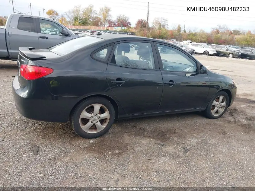 KMHDU46D98U482233 2008 Hyundai Elantra Gls/Se
