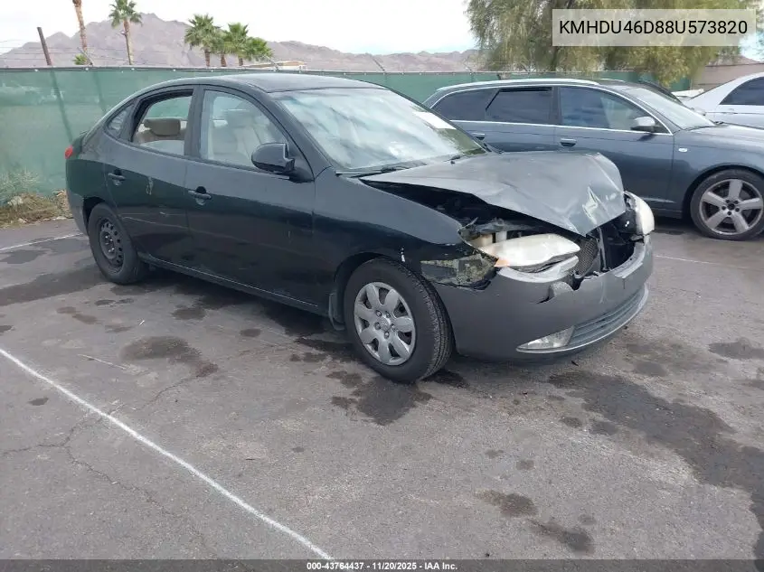 KMHDU46D88U573820 2008 Hyundai Elantra Gls/Se