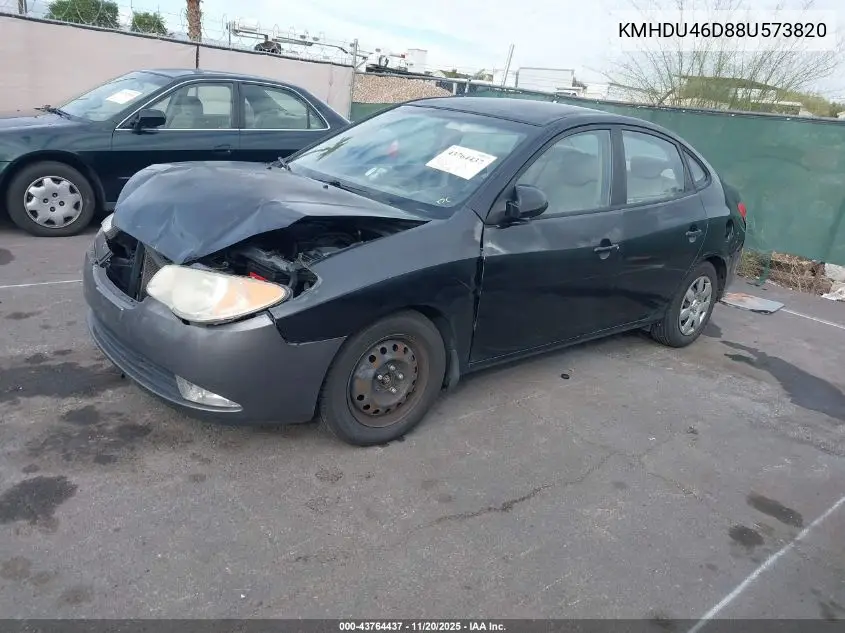KMHDU46D88U573820 2008 Hyundai Elantra Gls/Se
