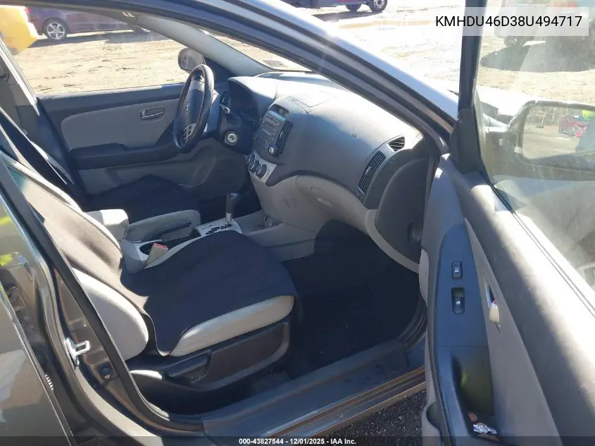 KMHDU46D38U494717 2008 Hyundai Elantra Gls/Se