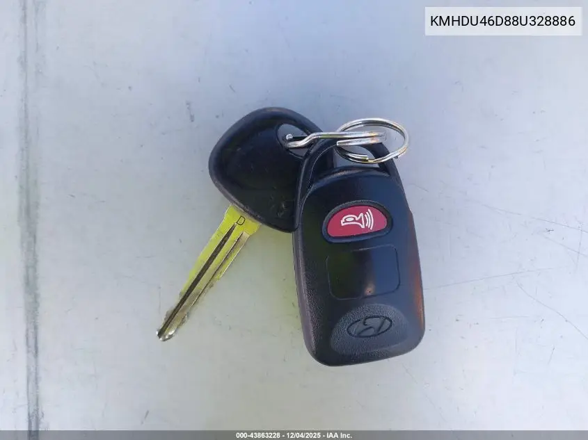 KMHDU46D88U328886 2008 Hyundai Elantra Gls/Se