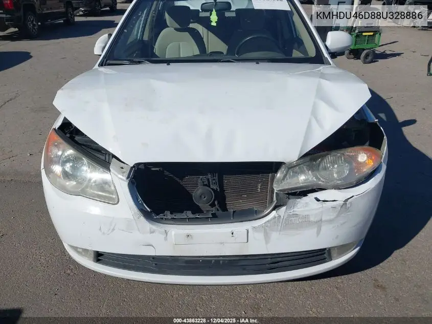 KMHDU46D88U328886 2008 Hyundai Elantra Gls/Se