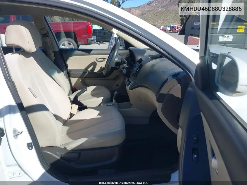 KMHDU46D88U328886 2008 Hyundai Elantra Gls/Se