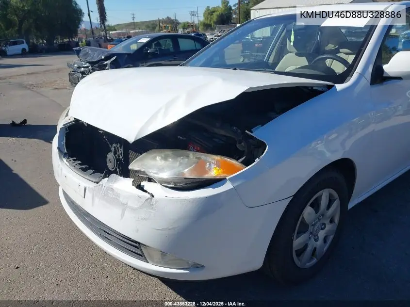 KMHDU46D88U328886 2008 Hyundai Elantra Gls/Se