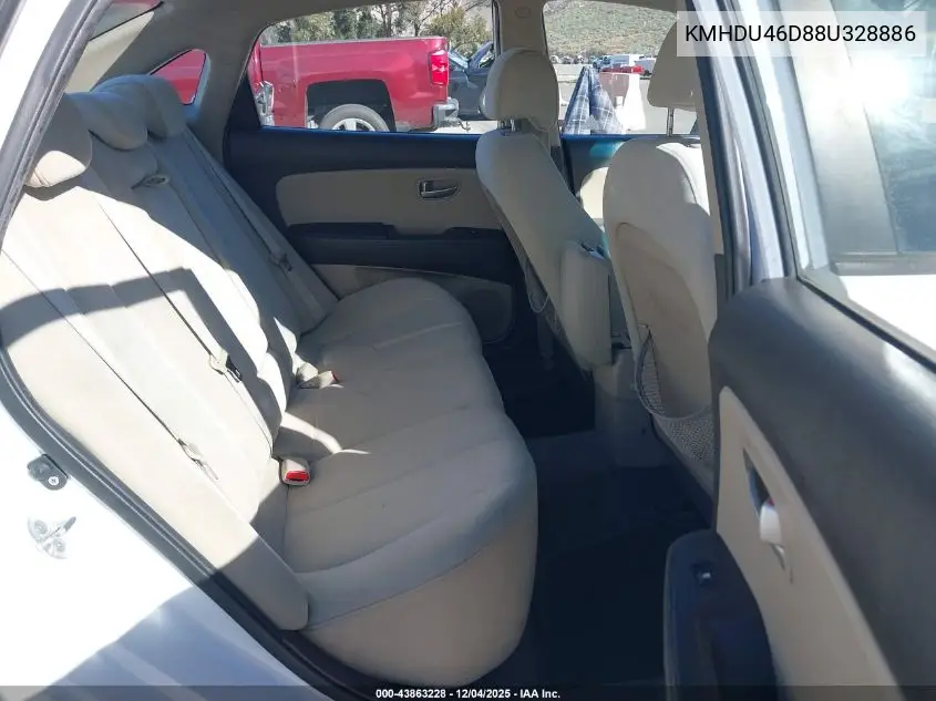 KMHDU46D88U328886 2008 Hyundai Elantra Gls/Se