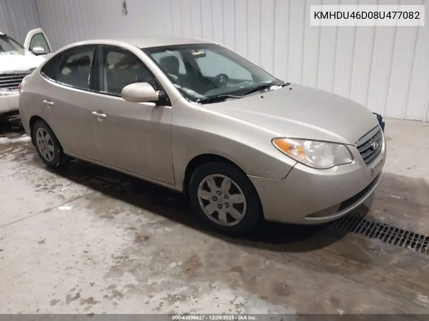 KMHDU46D08U477082 2008 Hyundai Elantra Gls/Se