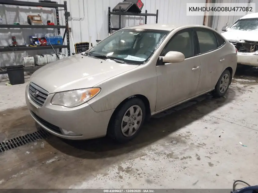 KMHDU46D08U477082 2008 Hyundai Elantra Gls/Se