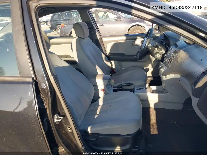 KMHDU46D38U347118 2008 Hyundai Elantra Gls/Se