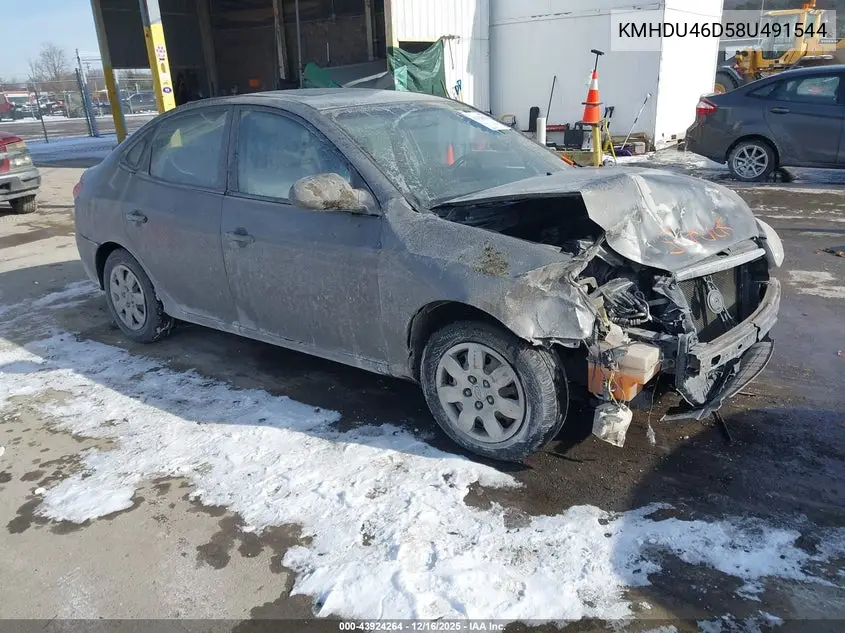 KMHDU46D58U491544 2008 Hyundai Elantra Gls/Se