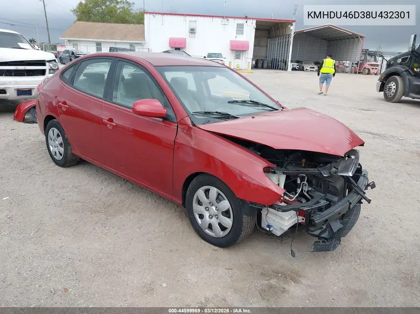KMHDU46D38U432301 2008 Hyundai Elantra Gls/Se