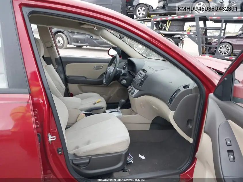 KMHDU46D38U432301 2008 Hyundai Elantra Gls/Se