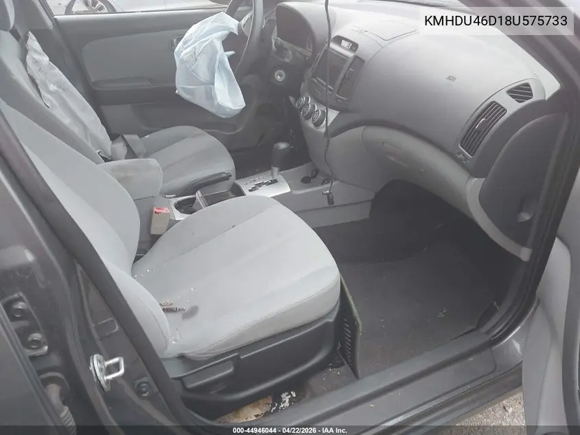 KMHDU46D18U575733 2008 Hyundai Elantra Gls/Se