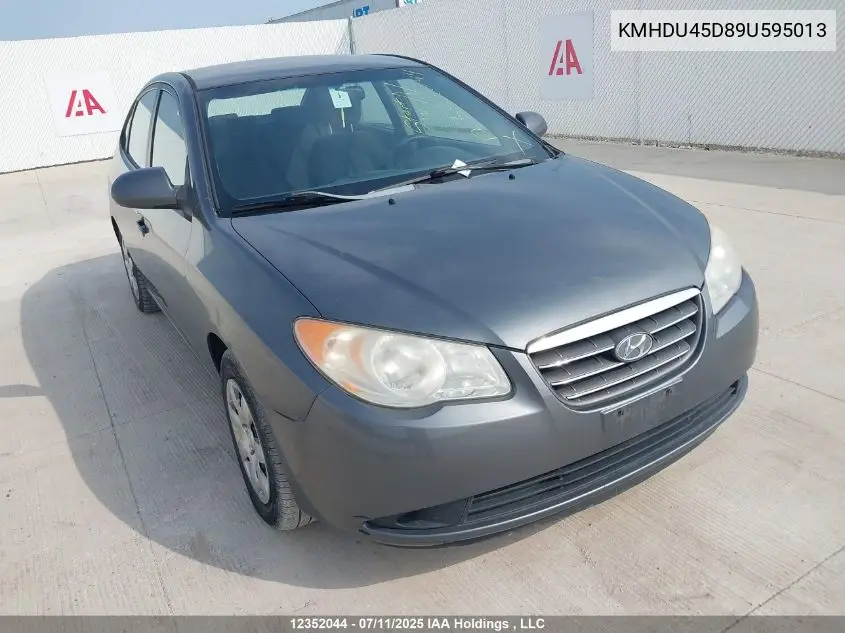 KMHDU45D89U595013 2009 Hyundai Elantra Gls/Se