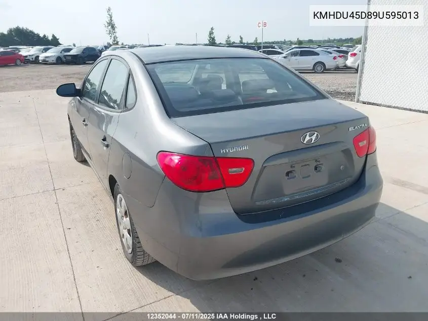 KMHDU45D89U595013 2009 Hyundai Elantra Gls/Se